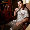 LIN YUN Men's Silk Pajama Set - Casual Summer Sleepwear