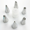 LIMITOOLS Silicone Pastry Bag & 6 Nozzle Set for Cake Decorating