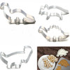 LIMITOOLS 4Pcs Dinosaur Cookie Cutters - Stainless Steel Baking Tools