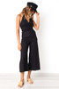 Limitless Jumpsuit: Elegant Halter Neck Design & Wide Legs