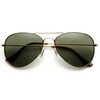 Limited Edition Metal Aviator Sunglasses with Glass Lens 1042