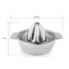 Stainless Steel Manual Lemon Juicer Squeezer with Bowl