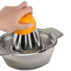 Stainless Steel Manual Lemon Juicer Squeezer with Bowl