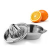 Stainless Steel Manual Lemon Juicer Squeezer with Bowl