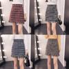 Stylish Women's Tweed Plaid Skirt - High Waist & Cashmere H0810
