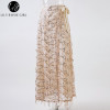 White Sequined Maxi Skirt for Women - Casual Summer Style