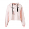 Lily Rosie Girl Red Letter Crop Sweatshirt for Women