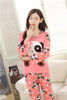 Lily Autumn Winter Cute Beer & Dog Pajamas for Women
