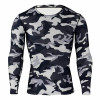 Lightning Men's Camouflage Compression Fitness Top - Long Sleeve