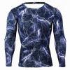 Lightning Men's Camouflage Compression Fitness Top - Long Sleeve