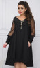 2018 Plus size women dress mesh sleeve party dress 5XL 6XL large size loose summer dress casual black dress female vestidos