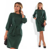 2018 Plus size winter dress bodycon bandage dress elegant large black work dress waist peated big 5XL 6XL women dress female
