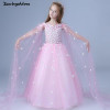 2018 Pink / White Flower Girl Dress for Weddings First Holy Communion Dress For Baby Little Girl Prom Dress Tulle Pageant Gown