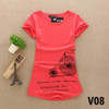 2018 O-neck sexy women shirts T-shirts women tops and tees summer butterfly women tops t shirt