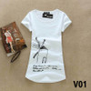 2018 O-neck sexy women shirts T-shirts women tops and tees summer butterfly women tops t shirt