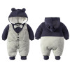 2018 Newborn Rompers Winter cotton Thick Warm Baby boy girl Clothes baby Long Sleeve Hooded Jumpsuit Kids Outwear for 0-24M