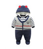 2018 Newborn Rompers Winter cotton Thick Warm Baby boy girl Clothes baby Long Sleeve Hooded Jumpsuit Kids Outwear for 0-24M
