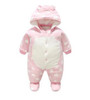 2018 Newborn Rompers Winter cotton Thick Warm Baby boy girl Clothes baby Long Sleeve Hooded Jumpsuit Kids Outwear for 0-24M
