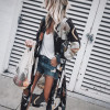 2018 New Women Vintage Floral Chiffon Shirts Loose Shawl Kimono Cardigan Boho Tops Long Sunscreen Jacket Blouse