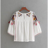 2018 New Women vintage embroidery loose slim kimono blouse shirts tassel two colors Casual Blusas Femininas tops LS1372