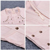 2018 New Women party Dress Bodycon Dress Long Sleeve Studded Button Olive Mesh High Neck Celebrity Sexy Bandage Dress Wholesale