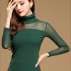 2018 New Women Blouse Shirt Elegant Long Sleeve Turtleneck Shirt Women Top Lace Blouse Tops For Women Plus Size Female Blusas