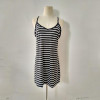2018 New Summer Dress Women Backless&amp;Sleeveless Striped Dress Summer Vestidos Verano Beach Dress Cool Deep V-Neck Sexy Dresses