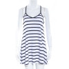 2018 New Summer Dress Women Backless&amp;Sleeveless Striped Dress Summer Vestidos Verano Beach Dress Cool Deep V-Neck Sexy Dresses