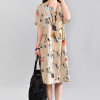 2018 New Summer dress Casual Plus Size Women Dress Vintage Printing cotton Linen Loose long Dress Vestidos Robe Dresses 2018 New Summer dress Casual Plus Size Women Dress Vintage Printing cotton Linen Loose long Dress Vestidos Robe Dresses