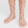 2018 New Stylish Summer Women Glitter Star Soft Sheer Mesh Socks Transparent Ultrathin Fishnet socks Mesh Visible Hosiery