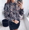 Trendy 2018 Autumn Women’s Sexy Chiffon Blouses - Casual Printed Shirts & Loose Tops for Effortless Style