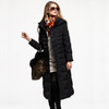 2023 Women's Winter Warm Long Down Jacket - Plus Size Hooded, Thick Quality White Duck Down for Ultimate Comfort