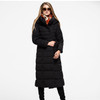 2023 Women's Winter Warm Long Down Jacket - Plus Size Hooded, Thick Quality White Duck Down for Ultimate Comfort