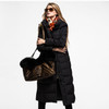 2023 Women's Winter Warm Long Down Jacket - Plus Size Hooded, Thick Quality White Duck Down for Ultimate Comfort