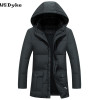 Men's Plus Size Waterproof Down Jacket - 2017 Long Hooded Winter Parka for Casual Style and Warmth