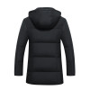 Men's Plus Size Waterproof Down Jacket - 2017 Long Hooded Winter Parka for Casual Style and Warmth