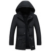 Men's Plus Size Waterproof Down Jacket - 2017 Long Hooded Winter Parka for Casual Style and Warmth