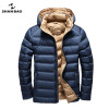 Men's 2017 Winter Fashion Casual Thin Hooded Down Jacket - High-Quality Warm Outerwear in Large Sizes 3XL & 4XL