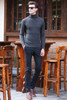 Men's High-Quality Slim Fit Turtleneck Cardigan Sweater - Casual Autumn & Winter Styles for the Modern Gentleman