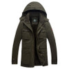 AFS Jeep Men’s Long Winter Down Jacket – 2017 Fashion Loose Fit Cotton Coat with Free Shipping