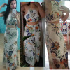 Floral Print Women’s Summer Maxi Dress - Trendy 2 Piece Halterneck Backless Boho Style for Beach Parties and Casual Outings