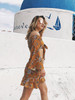 Floral Off-Shoulder Top with Flared Sleeves and Matching Skirt Set - Perfect Summer Outfit