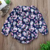 Adorable Floral Long Sleeve Newborn Baby Girl Romper Jumpsuit - Cute Infant Outfit for 0-24 Months