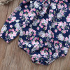 Adorable Floral Long Sleeve Newborn Baby Girl Romper Jumpsuit - Cute Infant Outfit for 0-24 Months