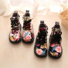 Trendy Floral Patent Leather Martin Boots for Kids - Adorable Baby and Toddler Fall Footwear 2023