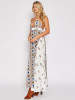Floral Halterneck Backless Maxi Dresses for Effortless Summer Style and Comfort