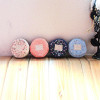 Floral Printed Circular Zipper Coin Purse Wallet – Chic Admission Organizer and Storage Bag #PB