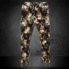Colorful Floral Print Linen Harem Pants for Men - Plus Size Streetwear Trousers with Drawstring - Free Shipping Available