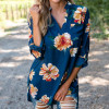 Stylish Floral Long Sleeve Blouse for Women - Loose Fit Casual Autumn Winter Work Top - Plus Size Tunic Shirt 2XL