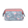 Floral Canvas Makeup Bag for Women - Portable Cosmetic Organizer and Toiletry Holder with Zipper, Perfect for Travel and On-the-Go Use